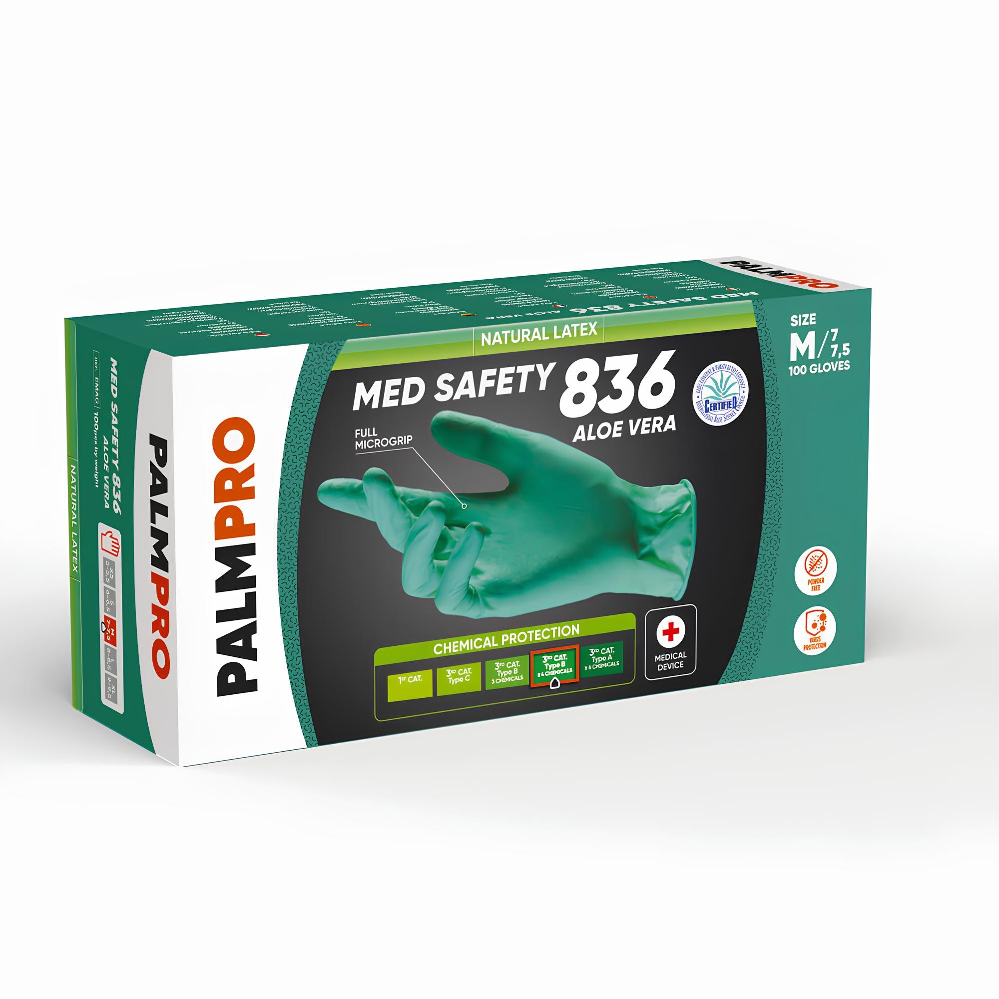 GUANTI MULTIPRO MONOUSO IN LATTICE CON ALOE VERA